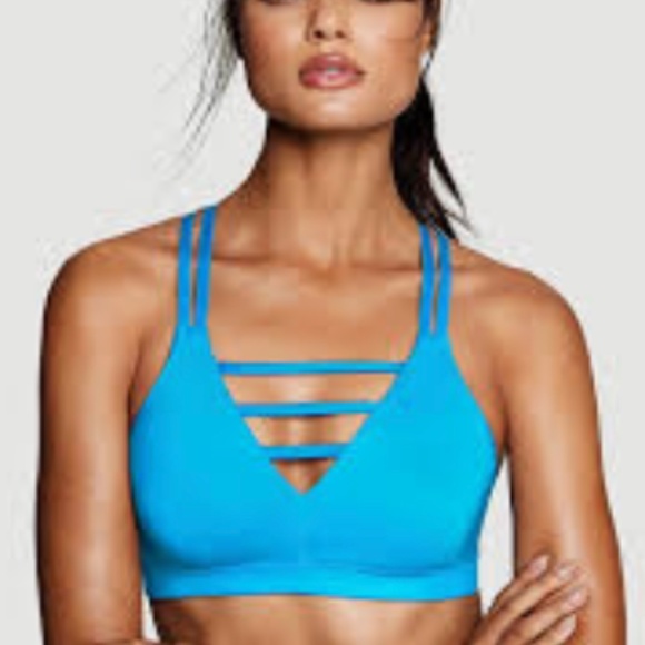 L | Light Teal Sports Bra - Picture 1 of 4